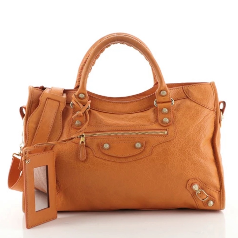 Balenciaga City Giant Studs Bag Leather Medium